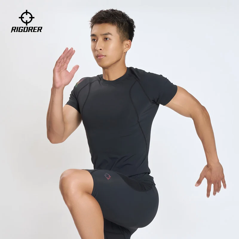 Rigorer 28% Spandex Short Sleeve Compression Shirt [Z125310601] - Image 10