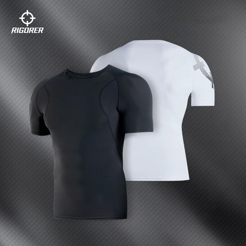 Rigorer 28% Spandex Short Sleeve Compression Shirt [Z125310601] - Image 13